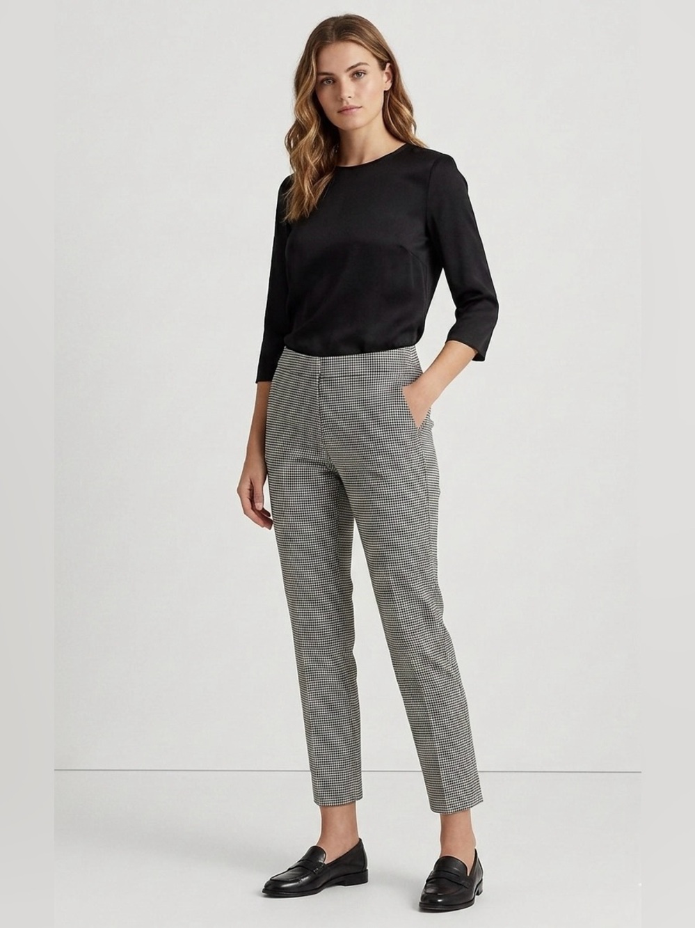 auren Ralph Lauren Houndstooth Trousers Dress Pants Size 6